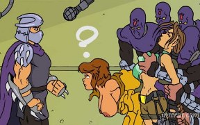 Безумная пародия на Tomb Raider и Teenage Mutant Ninja. Продолжение