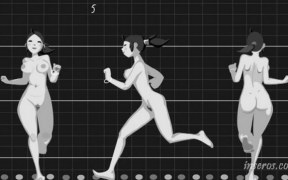 Демонстрация готовой анимации голых персонажей