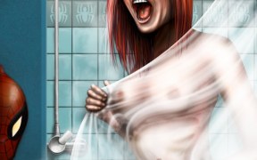 "Фобия Девушки-Паука" с процессом рисования