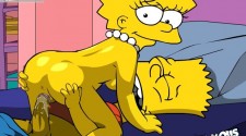 Барт насаживает Лизу на член (игра)