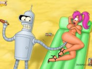 Дорогой секс-робот Бендер подрабатывает на пляже