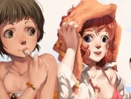Красивый аниме портрет двух девушек