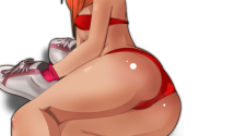 Этти аниме - Рыжая спортсменка в кросовках