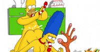 Мардж дала Гомеру на кухне
