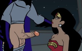 Чудо Женщина трахается с Бэтменом