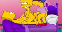 Барт трахнул с другом Лизу (6 рисунков)