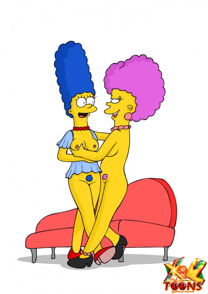 Голые сестры Симпсоны - Пэтти Бувье и Мардж